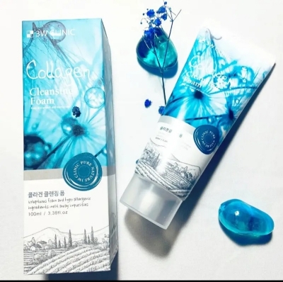 Picture of 3W Clinic Collagen Moisturizing & Smooth Skin Cleansing Foam- Face Wash (100ml) - 