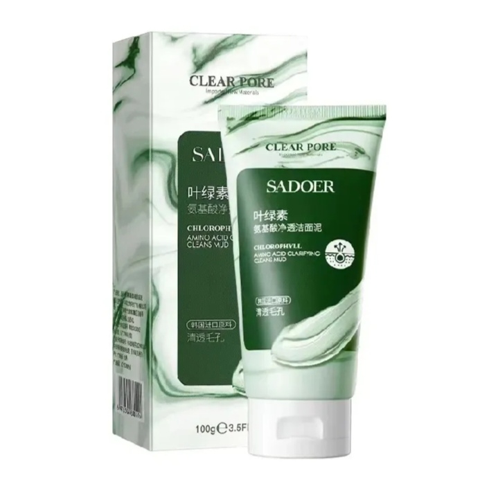 Picture of SADOER Clear Pores Chlorophyll Amino Acid Clarifying Cleans Mud- 100g - 