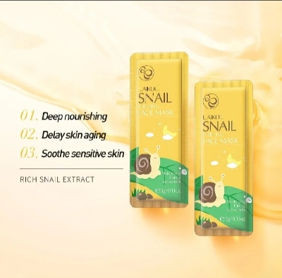 Picture of LAIKOU 5 Pcs/Set Snail Anti-Wrinkle & Firming Sleeping Mask- 3g/Each - 