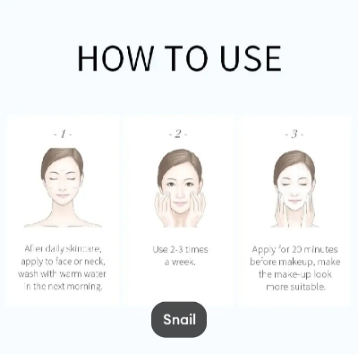 Picture of LAIKOU 5 Pcs/Set Snail Anti-Wrinkle & Firming Sleeping Mask- 3g/Each - 