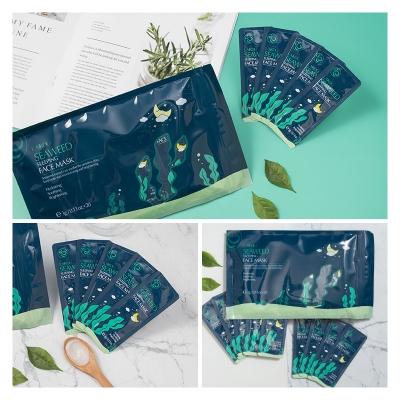 Picture of LAIKOU 5 Pcs/Set Seaweed Hydrating & Soothing Sleeping Mask- 3g/Each - 