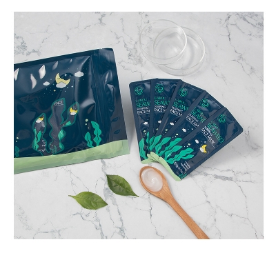 Picture of LAIKOU 5 Pcs/Set Seaweed Hydrating & Soothing Sleeping Mask- 3g/Each - 