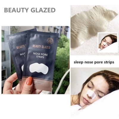 Picture of 10pcs Beauty Glazed Nose Pore Strips Blackhead Remover - 
