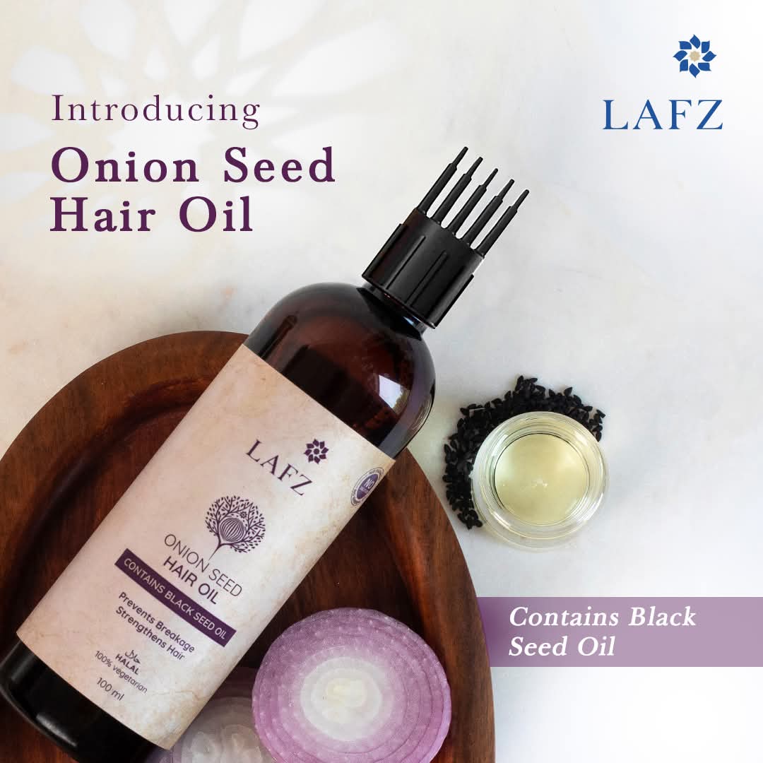 Picture of LAFZ Onion Seed Reduces Hair Fall Essential Hair Oil- 100ml - 