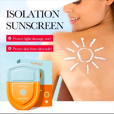 Picture of Bioaqua Aloe Vera SPF 60+ PA+++ UV Defense Sunscreen Repair Lotion- 40g - 