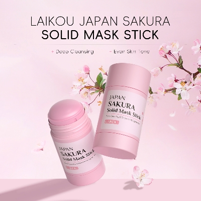 Picture of LAIKOU Japan Sakura Pores Cleansing Oil Contol Solid Mask Stick- 40g - 