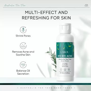 Picture of LAIKOU Acne Care Australia Tea Tree Acne Toner- 100ml - 