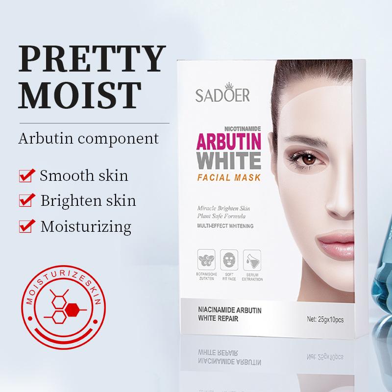 Picture of SADOER Nicotinamide Arbutin White Skin Care Facial Mask- 25ml - 