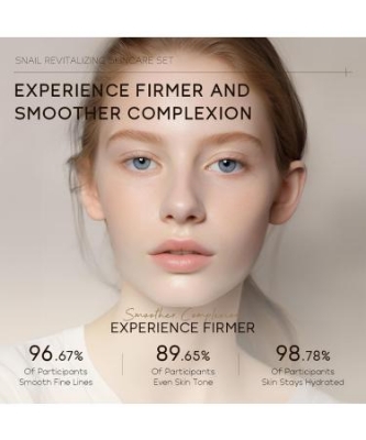 Picture of LAIKOU Snail Revitalizing Sparkling Vaitality Skin Care 3 Pcs Set- 62g - 