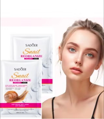 Picture of SADOER Snail Reorganize Collagen Face Sheet Mask- 25g 1pcs - 