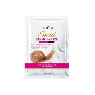 Picture of SADOER Snail Reorganize Collagen Face Sheet Mask- 25g 1pcs - 