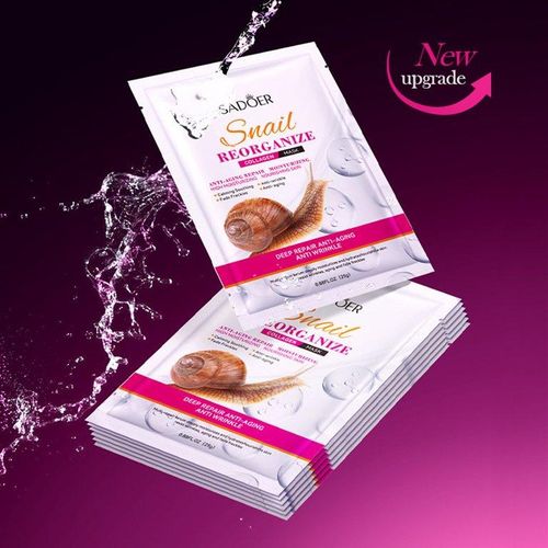 Picture of SADOER Snail Reorganize Collagen Face Sheet Mask- 25g 1pcs - 