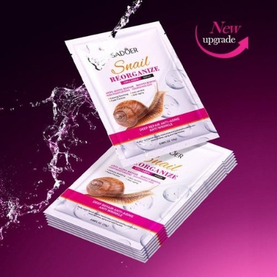 Picture of SADOER Snail Reorganize Collagen Face Sheet Mask- 25g 1pcs - 