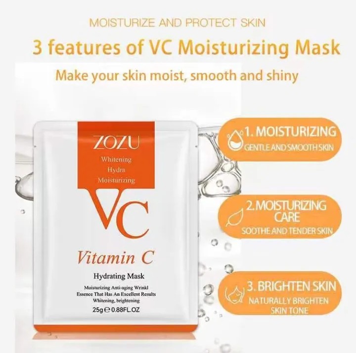 Picture of ZOZU Moisturizing & Hydrating Vitamin C Face Sheet Mask- 25ml - 