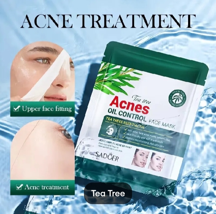 Picture of SADOER Tea Tree Acnes Oil Control Facial Sheet Mask- 25g - 