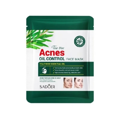 Picture of SADOER Tea Tree Acnes Oil Control Facial Sheet Mask- 25g - 