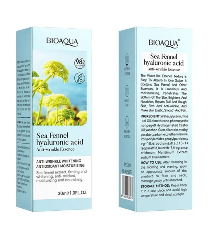 Picture of BIOAQUA Sea Fennel Hyaluronic Acid Anti-Wrinkle Essence- 30ml - 