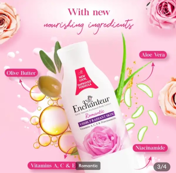 Picture of Enchanteur Satin Smooth Perfumed Romantic Lotion- 250ml - 