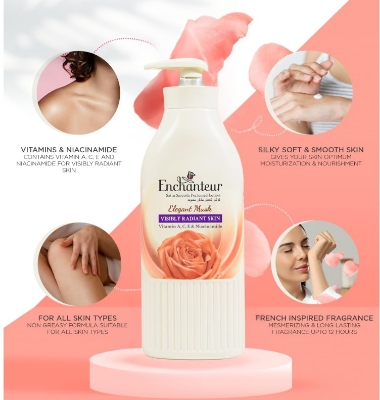 Picture of Enchanteur Satin Smooth Perfumed Lotion- 500ml - 