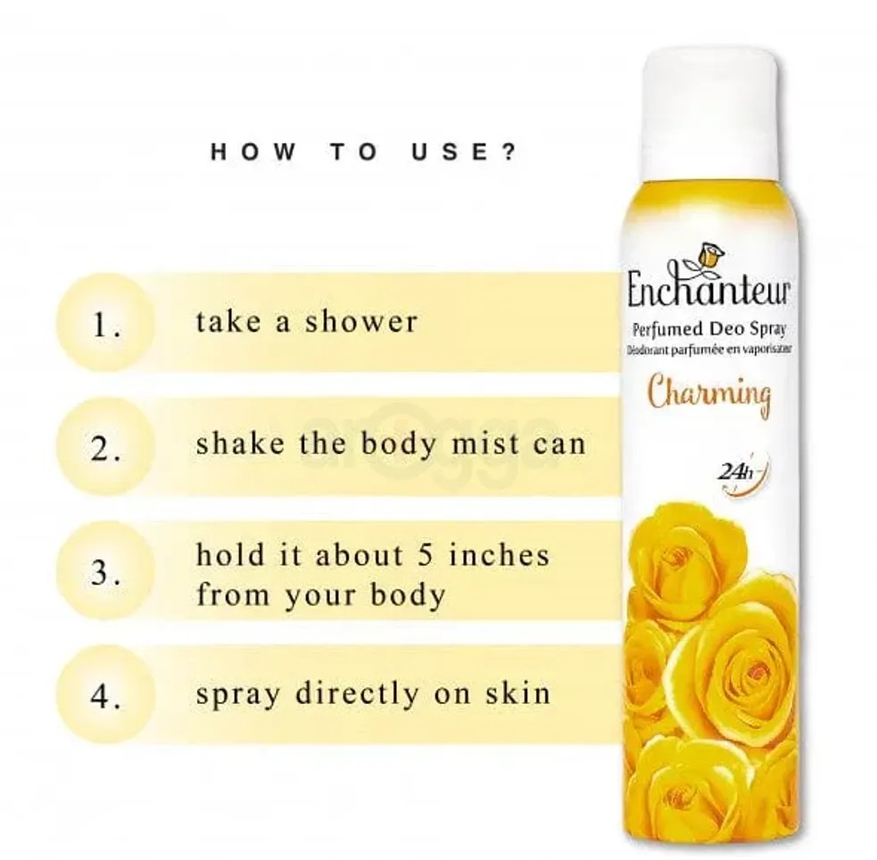 Picture of Enchanteur Charming Perfumed Deo Body Spray- 150ml - 