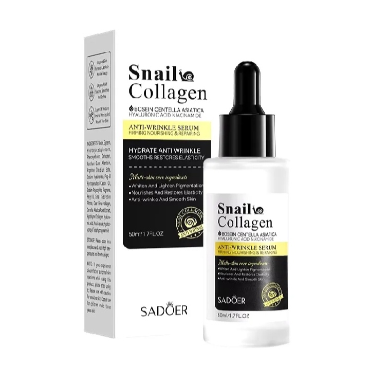 Picture of SADOER Snail Collagen Bosein Centella Asiatica Hyaluronic Acid Niacinamide Anti Wrinkle Serum- 50ml - 