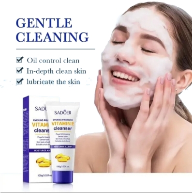 Picture of SADOER Evening Primrose Vitamin E Moisturizing Deep Cleansing Face Cleanser- 100g - 