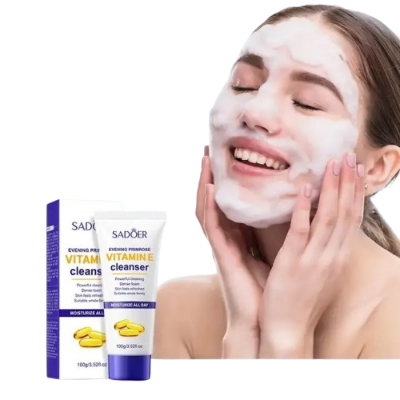 Picture of SADOER Evening Primrose Vitamin E Moisturizing Deep Cleansing Face Cleanser- 100g - 