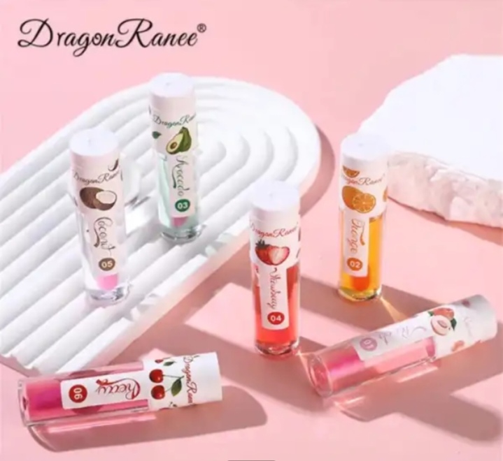 Picture of Dragon Ranee Moisturizing Fruit Lip Oil Set- 1.8gX3 Pcs - 