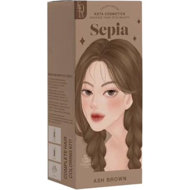 Picture of Kota Cosmetics Hair Color Cream Sepia (Ash Brown)-100ml - 