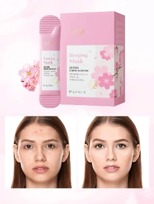 Picture of FENYI Japan Cherry Blossom Brighten Firming & Moisturizing Sleeping Mask- 3g (10pcs) - 