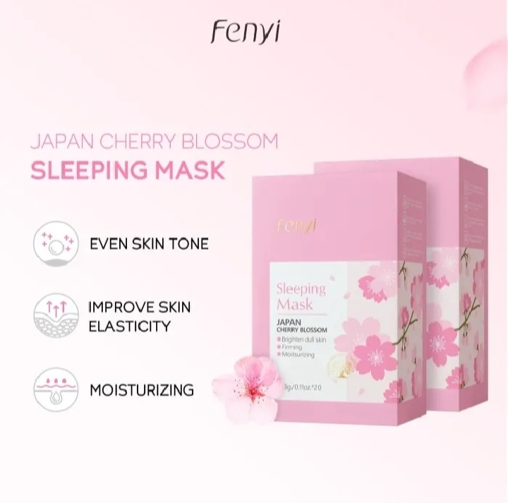 Picture of FENYI Japan Cherry Blossom Brighten Firming & Moisturizing Sleeping Mask- 3g (10pcs) - 