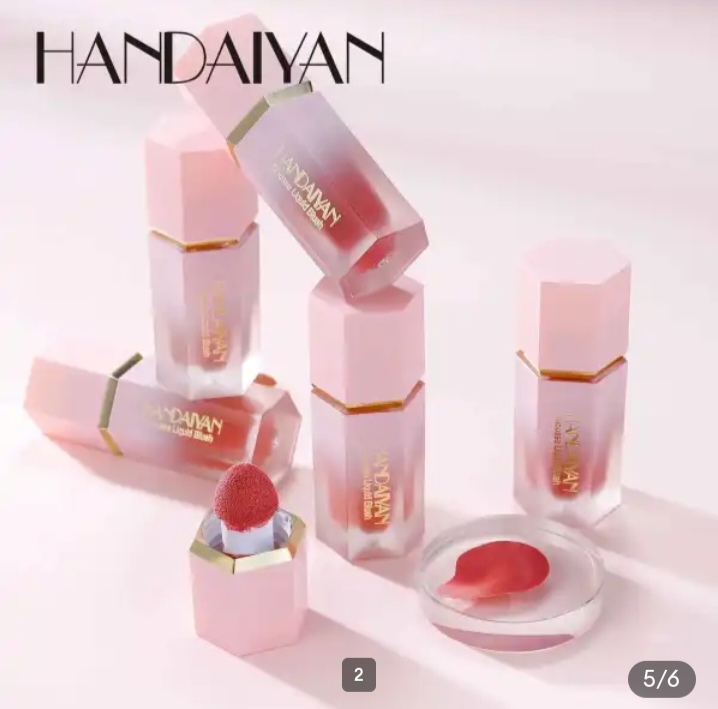 Picture of HANDAIYAN Mousse Liquid Blush with Fine Glitter- #4 Swipe Right - 