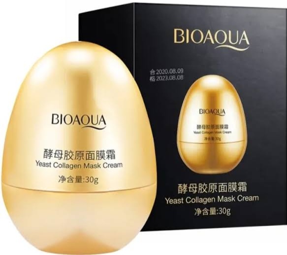 Picture of BIOAQUA Yasi Obser Msk Frost Egg Moisturizing Wash Sleep Egg Msk for Women's Refreshment - Face Mask - 