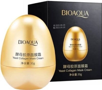 Picture of BIOAQUA Yasi Obser Msk Frost Egg Moisturizing Wash Sleep Egg Msk for Women's Refreshment - Face Mask - 