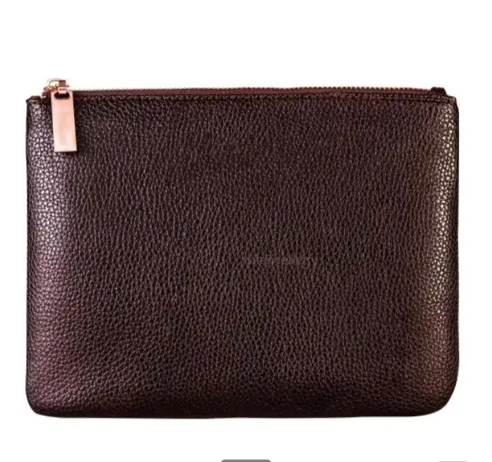 Picture of 15 Pcs/Set Brown Colour Makeup Brush Set with Bag - 