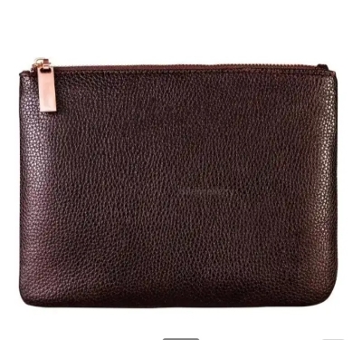 Picture of 15 Pcs/Set Brown Colour Makeup Brush Set with Bag - 