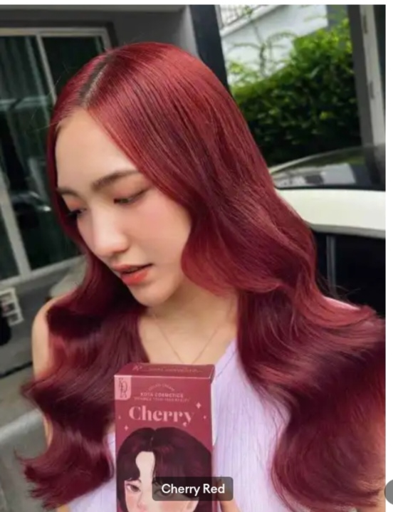 Picture of Kota Cosmetics Hair Color Cream Cherry (Cherry Red)-100ml - 