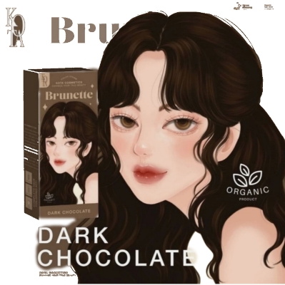 Picture of Kota Cosmetics Hair Color Cream Brunette (Dark Chocolate)-100ml - 