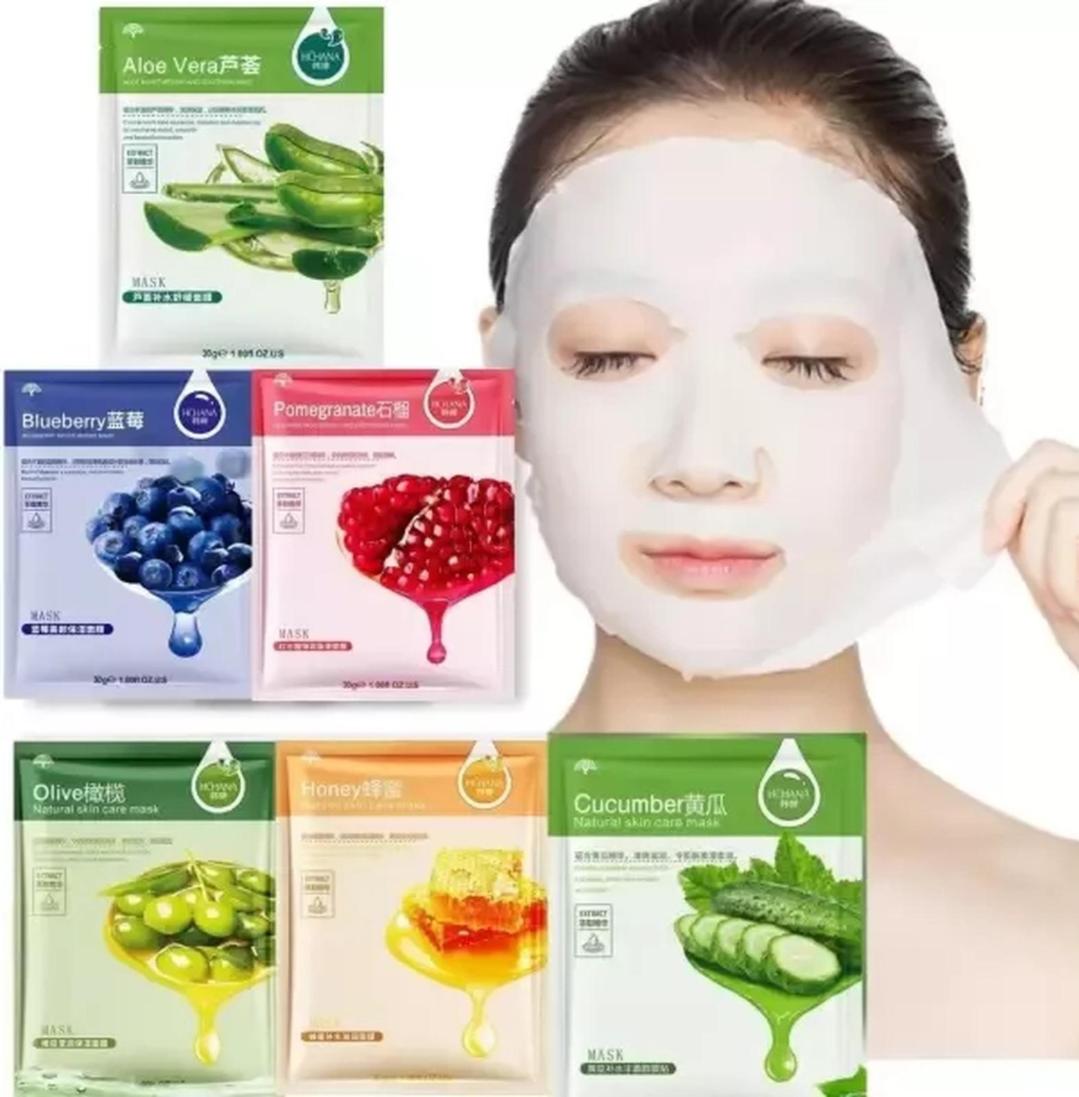 Picture of Hchana Moisturizing & Smooth Skin Facial Sheet Mask- 25g - 