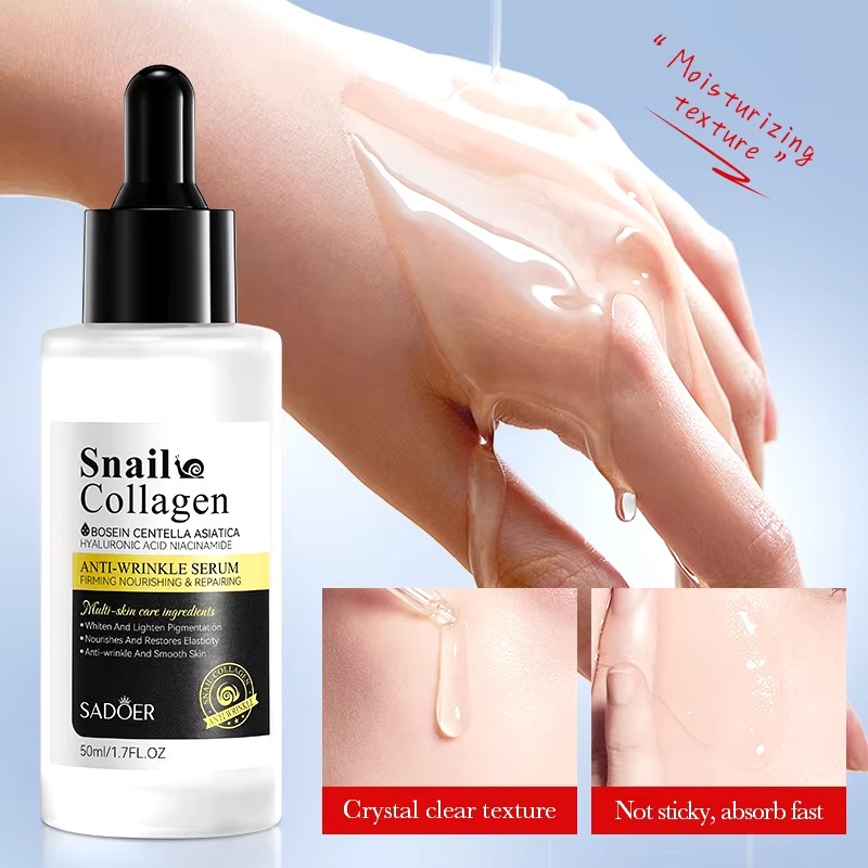 Picture of SADOER Snail Collagen Bosein Centella Asiatica Hyaluronic Acid Niacinamide Anti Wrinkle Serum- 50ml - 