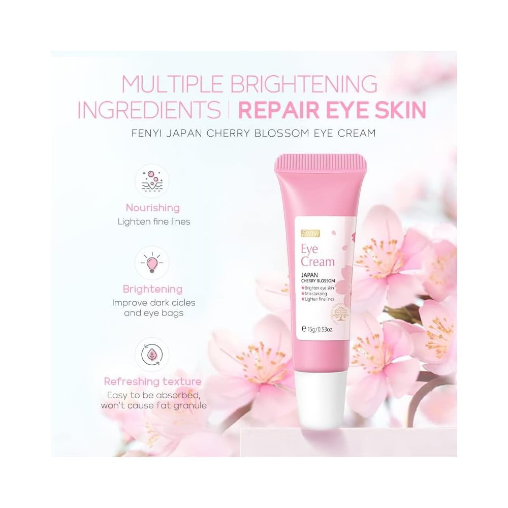 Picture of Fenyi Japan Cherry Blossom Brighten Eye Skin Moisturizing Eye Cream- 15g - 