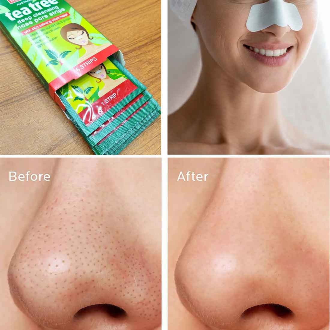 Picture of Beauty Formulas Australia Tea Tree Deep Cleansing Nose Pore Stripes- 6 Stripes - 