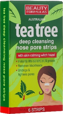 Picture of Beauty Formulas Australia Tea Tree Deep Cleansing Nose Pore Stripes- 6 Stripes - 