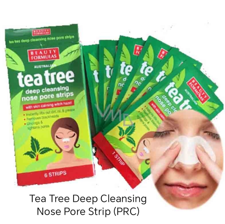 Picture of Beauty Formulas Australia Tea Tree Deep Cleansing Nose Pore Stripes- 6 Stripes - 