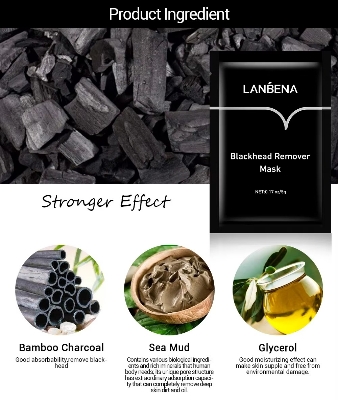 Picture of LANBENA Blackhead Remover Nose Mask- 5g (5 Pieces) - 
