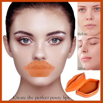 Picture of ZHIDUO Orange Extracted Moisturizing & Reapair Lip Mask- 20 Pcs - 