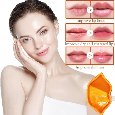 Picture of ZHIDUO Orange Extracted Moisturizing & Reapair Lip Mask- 20 Pcs - 