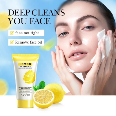 Picture of SADOER Lemon Sparkling Deep Cleaning Face Cleanser- 150g - 