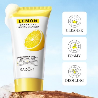 Picture of SADOER Lemon Sparkling Deep Cleaning Face Cleanser- 150g - 