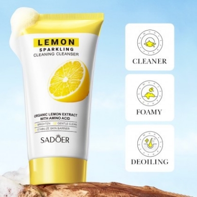 Picture of SADOER Lemon Sparkling Deep Cleaning Face Cleanser- 150g - 